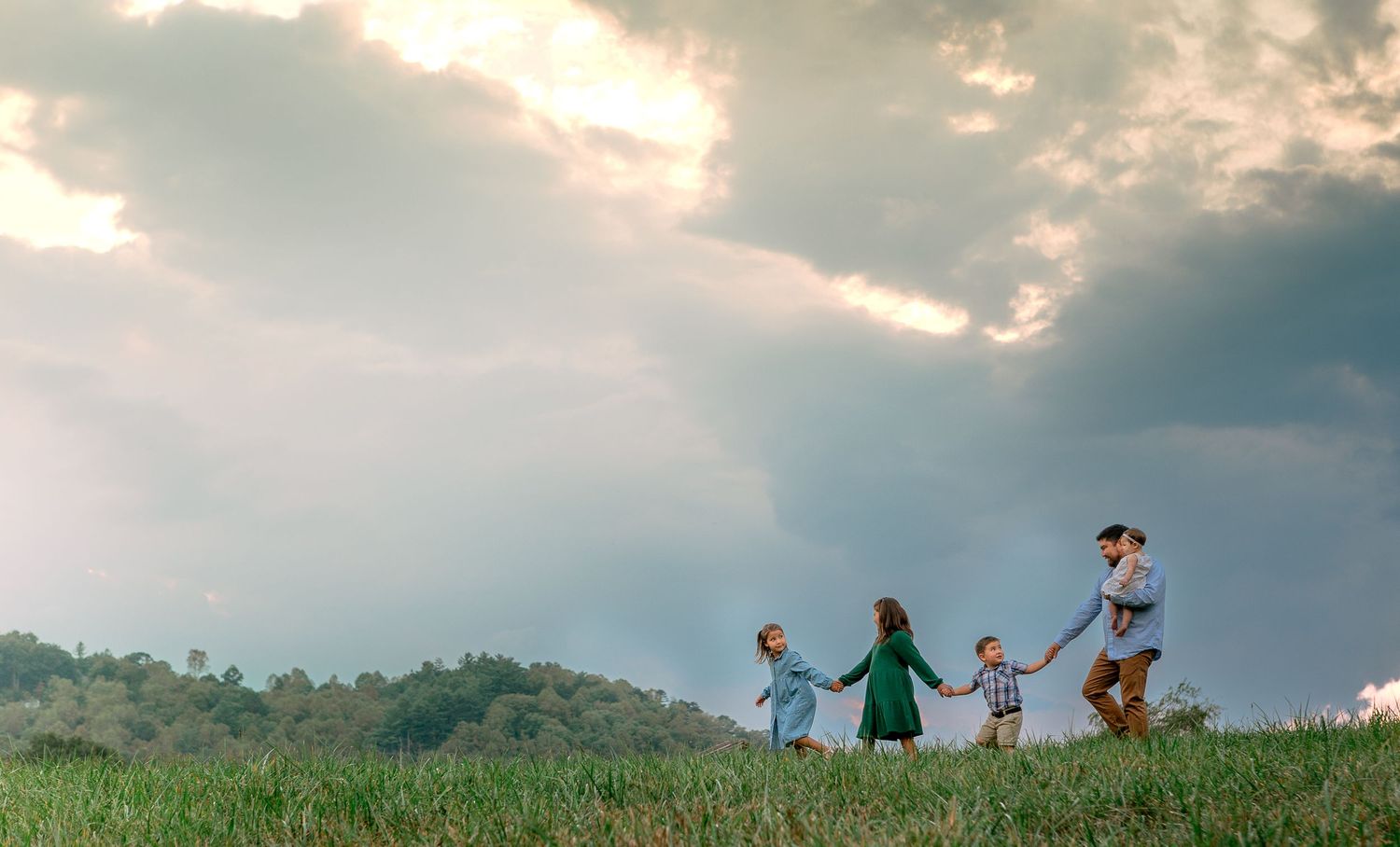 Sibling portraits during back-to-school family photo session, Cherokee NC photographer