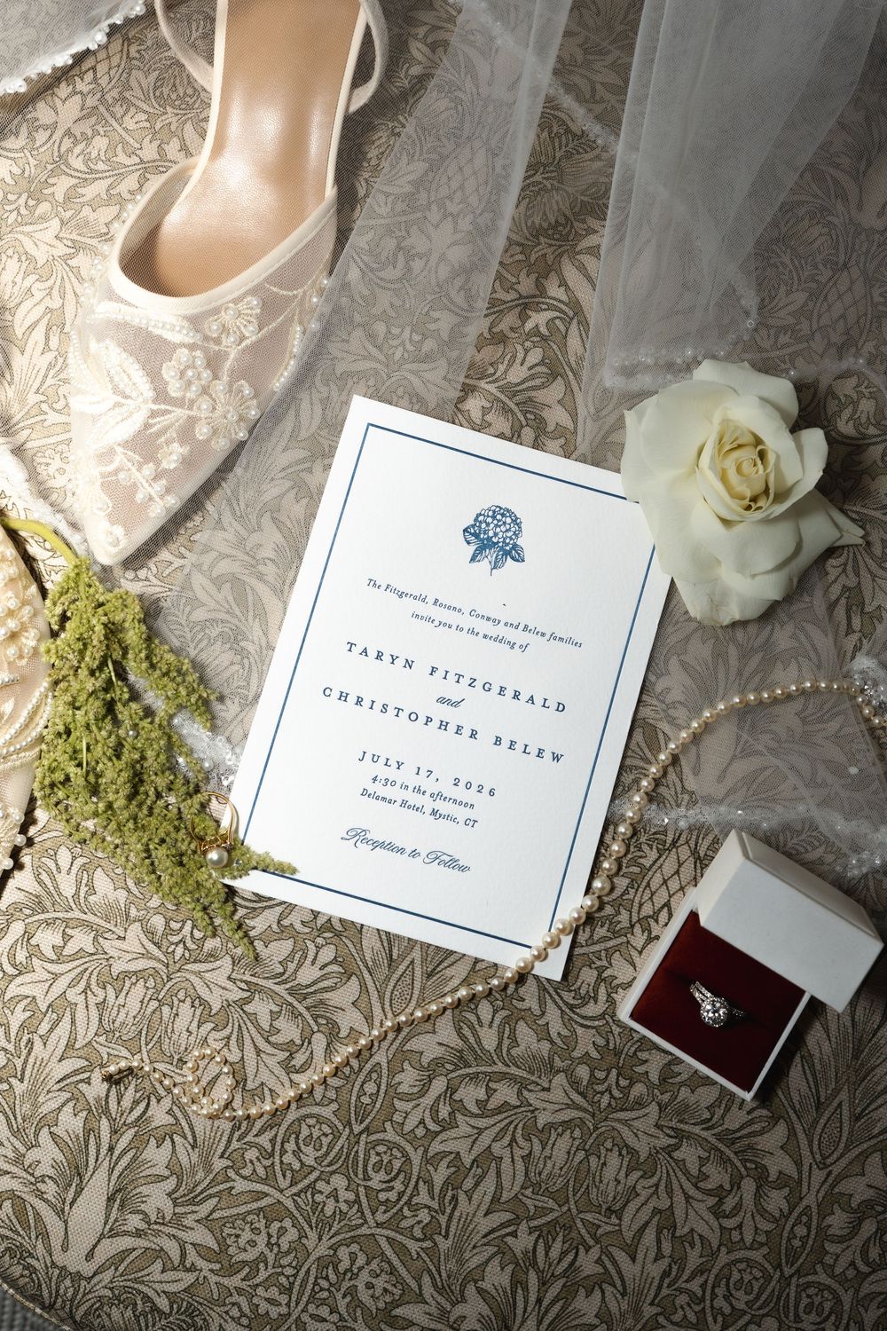 Delamar hotel wedding venue in mystic connecticut images of table settings, bridal party, ceremony space, reception tables and more