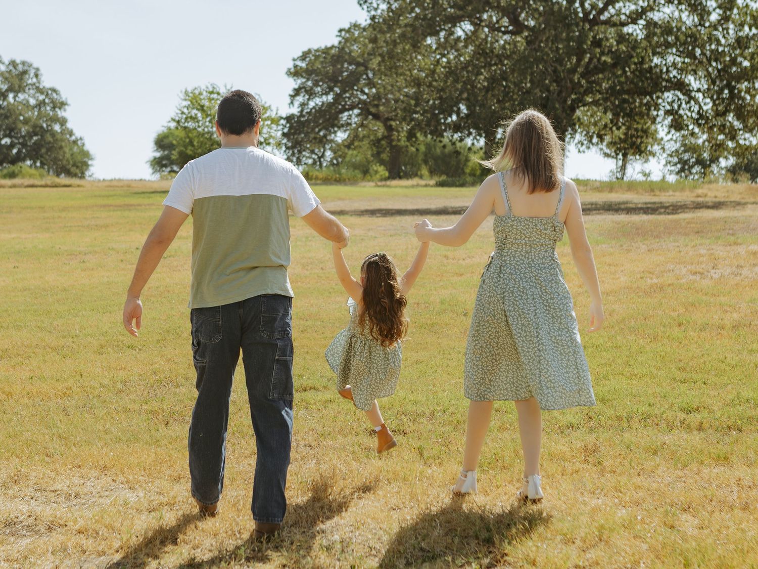 family playing at east metro park