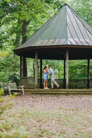 Meadowlark Botanical Gardens Engagement Photography in Vienna, Virginia