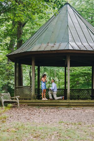 Meadowlark Botanical Gardens Engagement Photography in Vienna, Virginia
