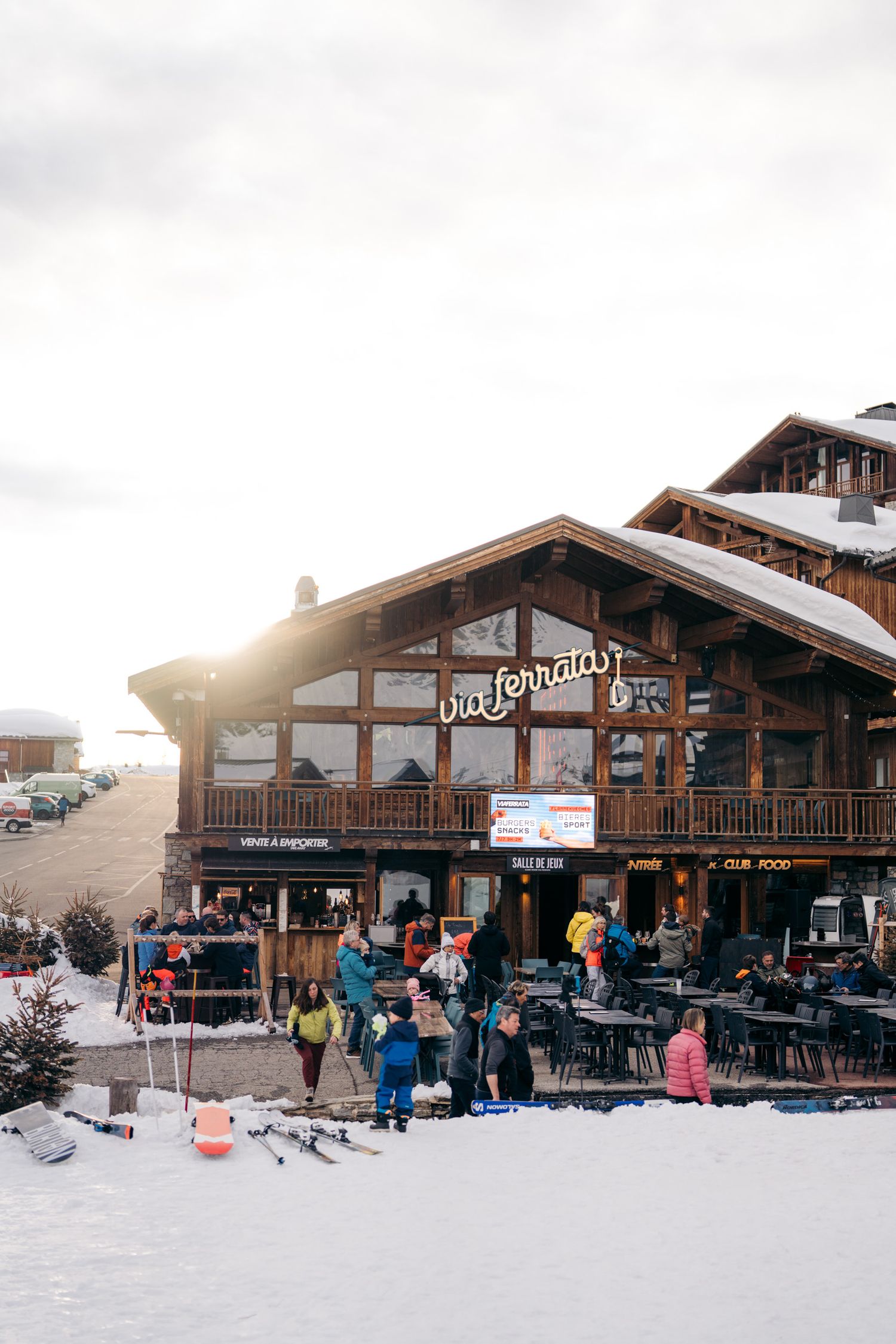 bar restaurant après-ski via ferrata