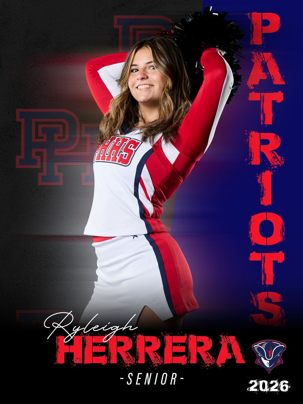 Senior banner portraits Providence Hall High School Herriman, Utah Cheer