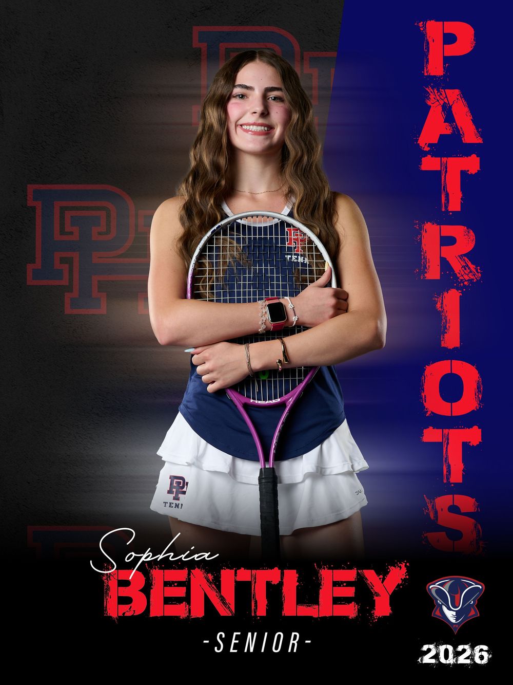 Senior banner portraits Providence Hall High School Herriman, Utah Tennis