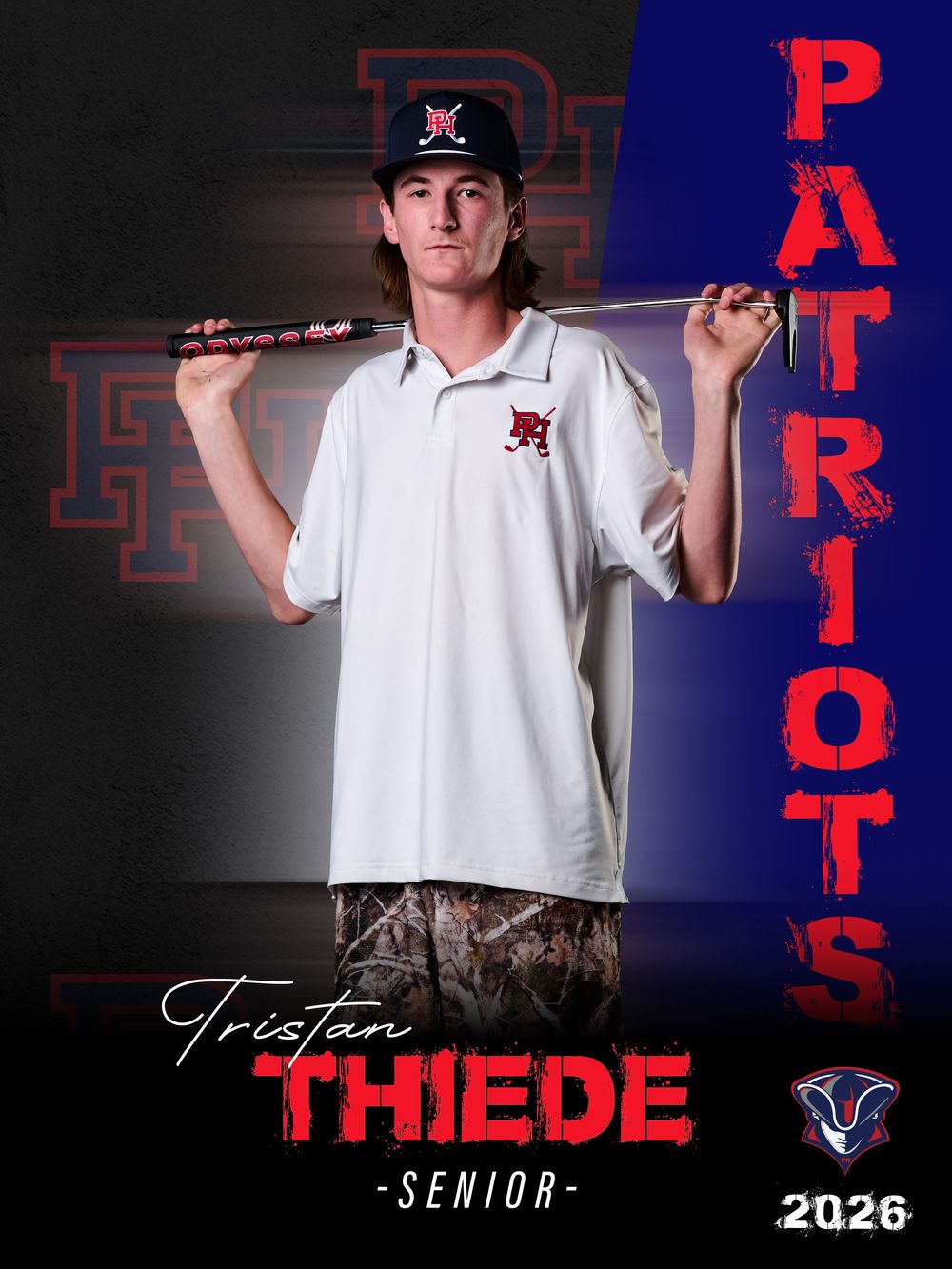 Senior banner portraits Providence Hall High School Herriman, Utah Golf