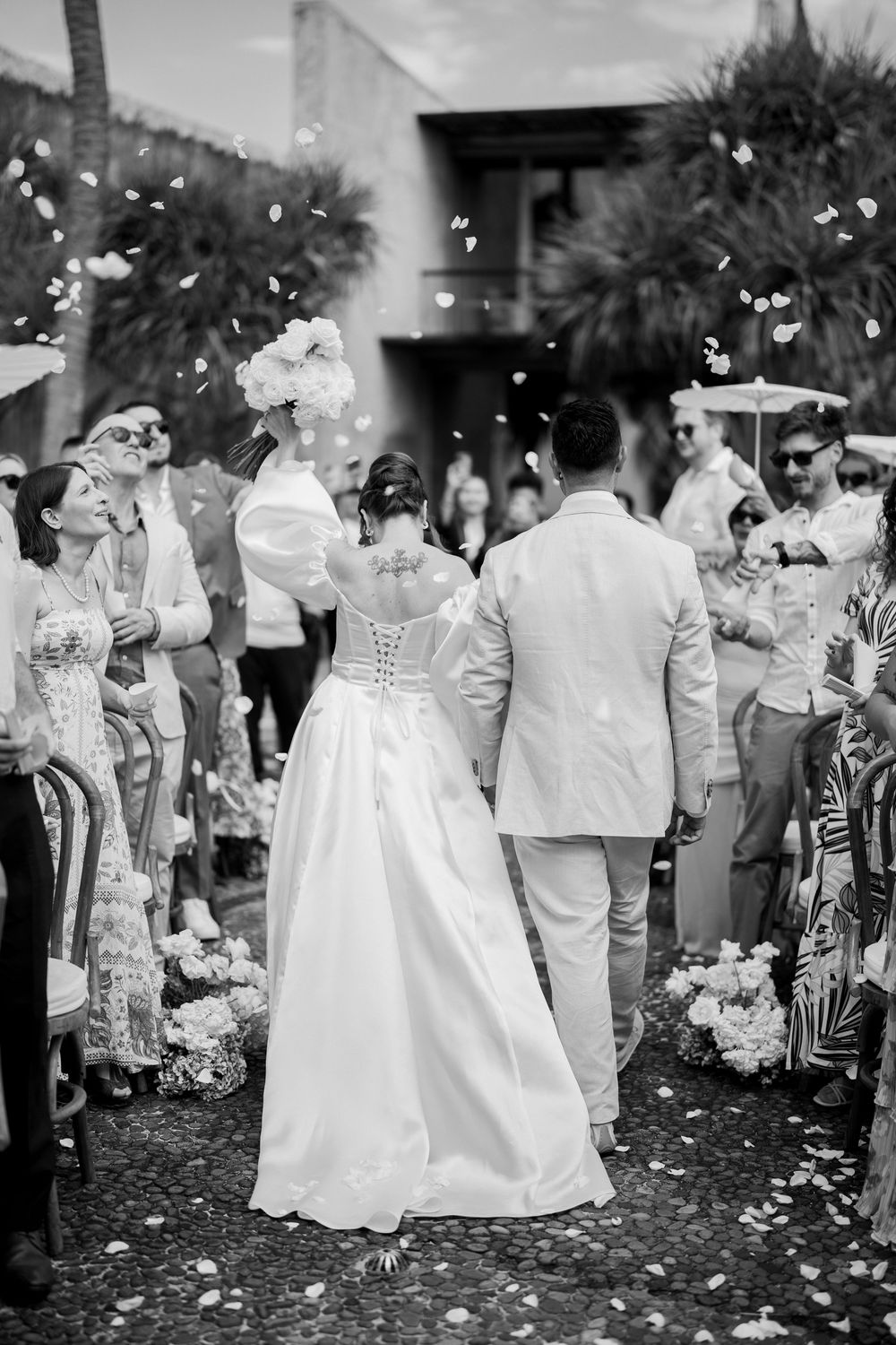 Wedding photography at Tejakula Bali overlooking the ocean.