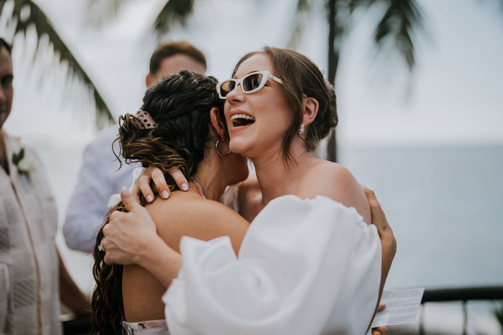 Wedding photography at Tejakula Bali overlooking the ocean.