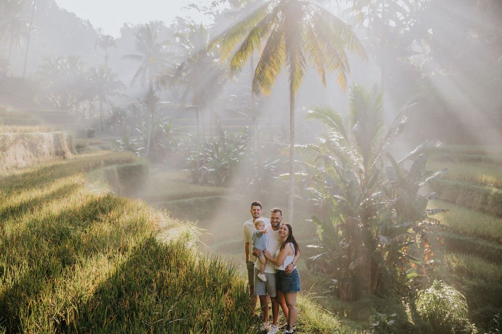Professional photography services for a secret proposal at Ceking Rice Terrace Ubud.