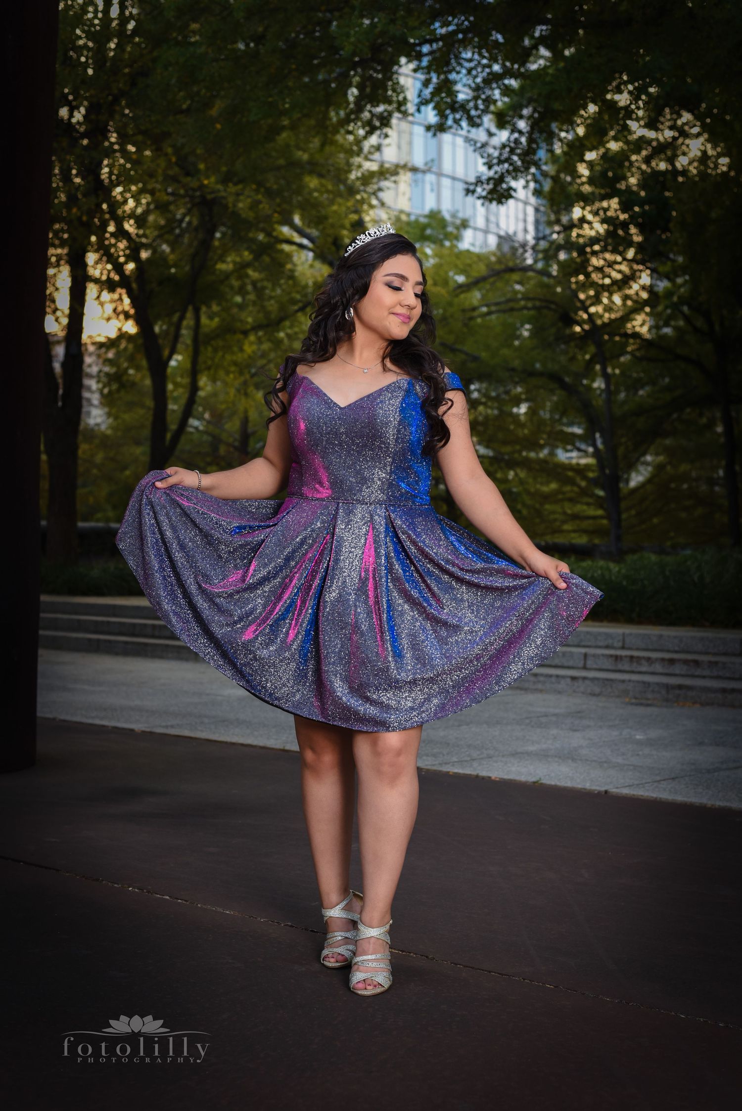 Grand Prairie quinceañera photography locations selected by Fotolilly Photography for elegant outdoor portraits and unforgettable celebratio