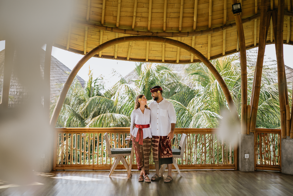 Romantic Balinese dressing photoshoot for couples at The Wakanda Bali.