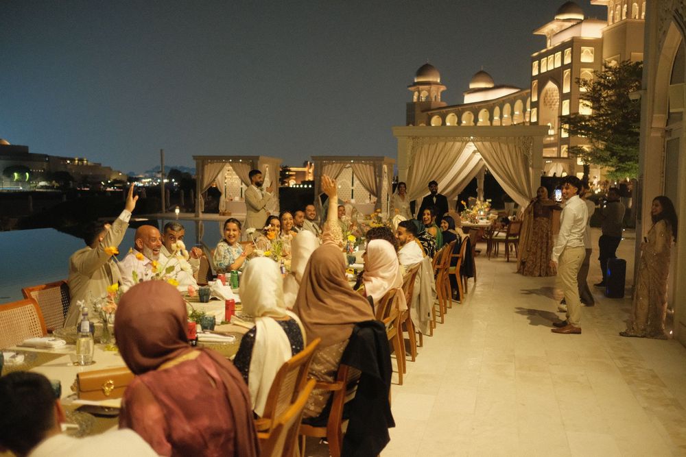 Destination fusion wedding in Doha, Qatar at the Chedi Katara hotel.