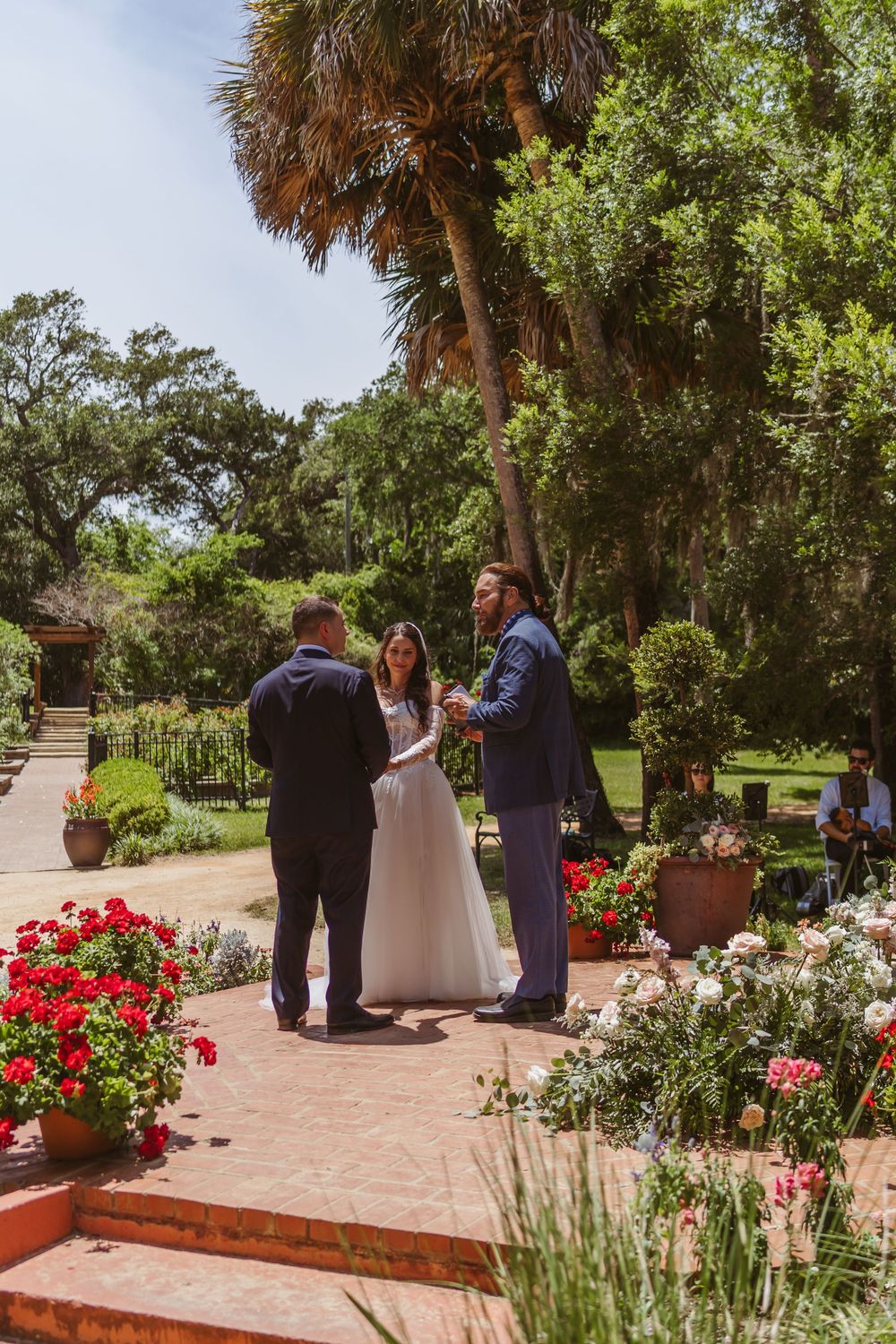 Washington Oaks Gardens State Park Wedding in Palm Coast, Florida. Ceremony photography.