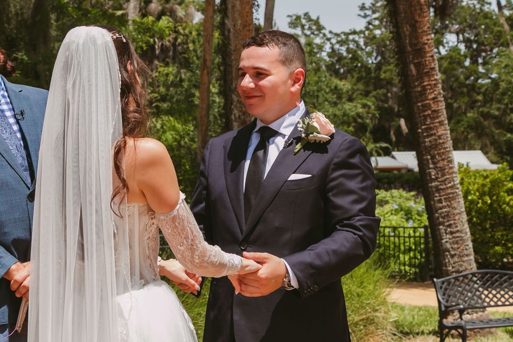 Washington Oaks Gardens State Park Wedding in Palm Coast, Florida. Ceremony photography.