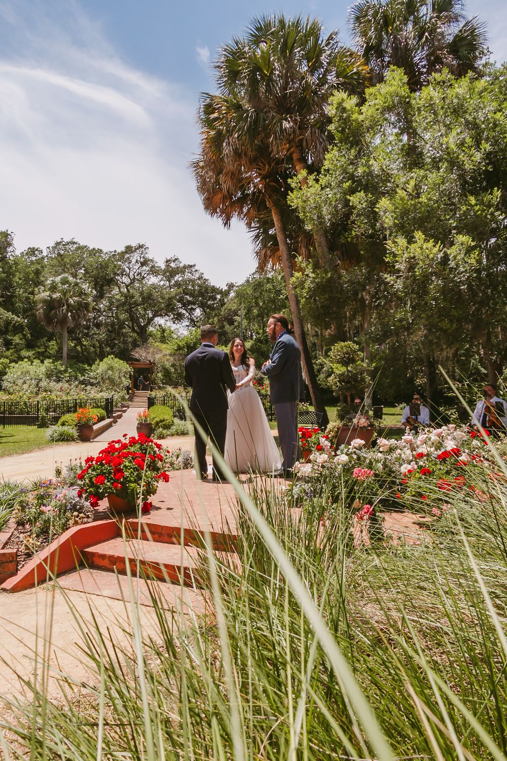 Washington Oaks Gardens State Park Wedding in Palm Coast, Florida. Ceremony photography.