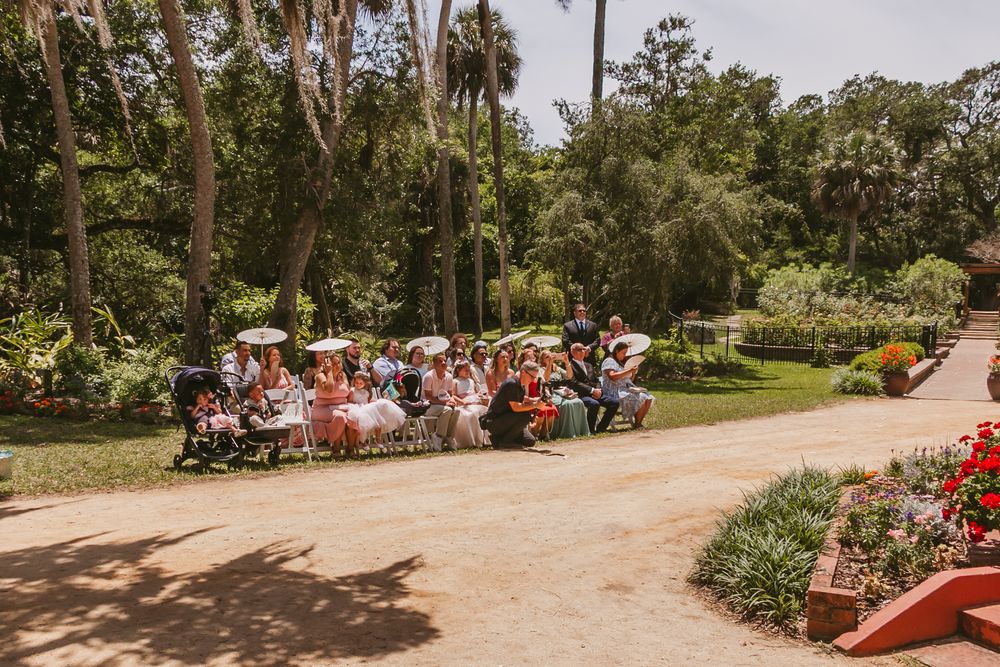 Washington Oaks Gardens State Park Wedding in Palm Coast, Florida. Ceremony photography.