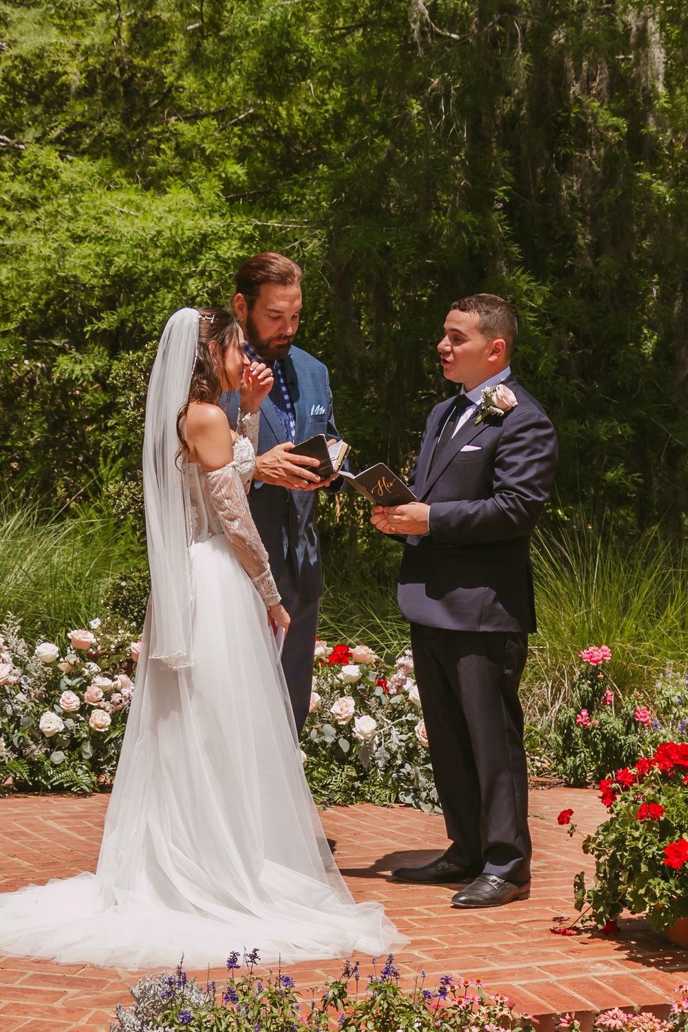 Washington Oaks Gardens State Park Wedding in Palm Coast, Florida. Ceremony photography.