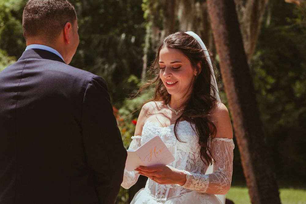Washington Oaks Gardens State Park Wedding in Palm Coast, Florida. Ceremony photography.