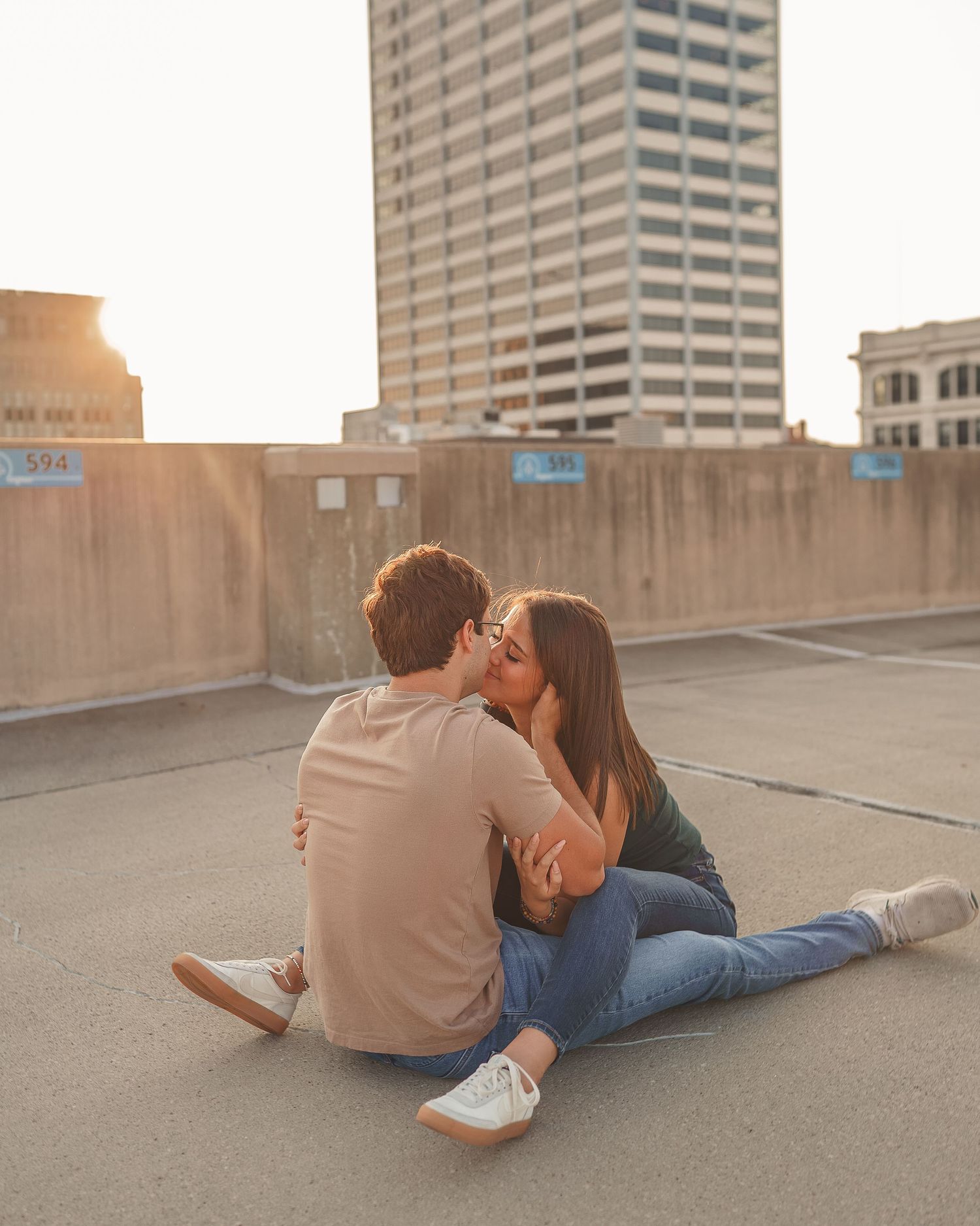 Couple photoshoot downtown