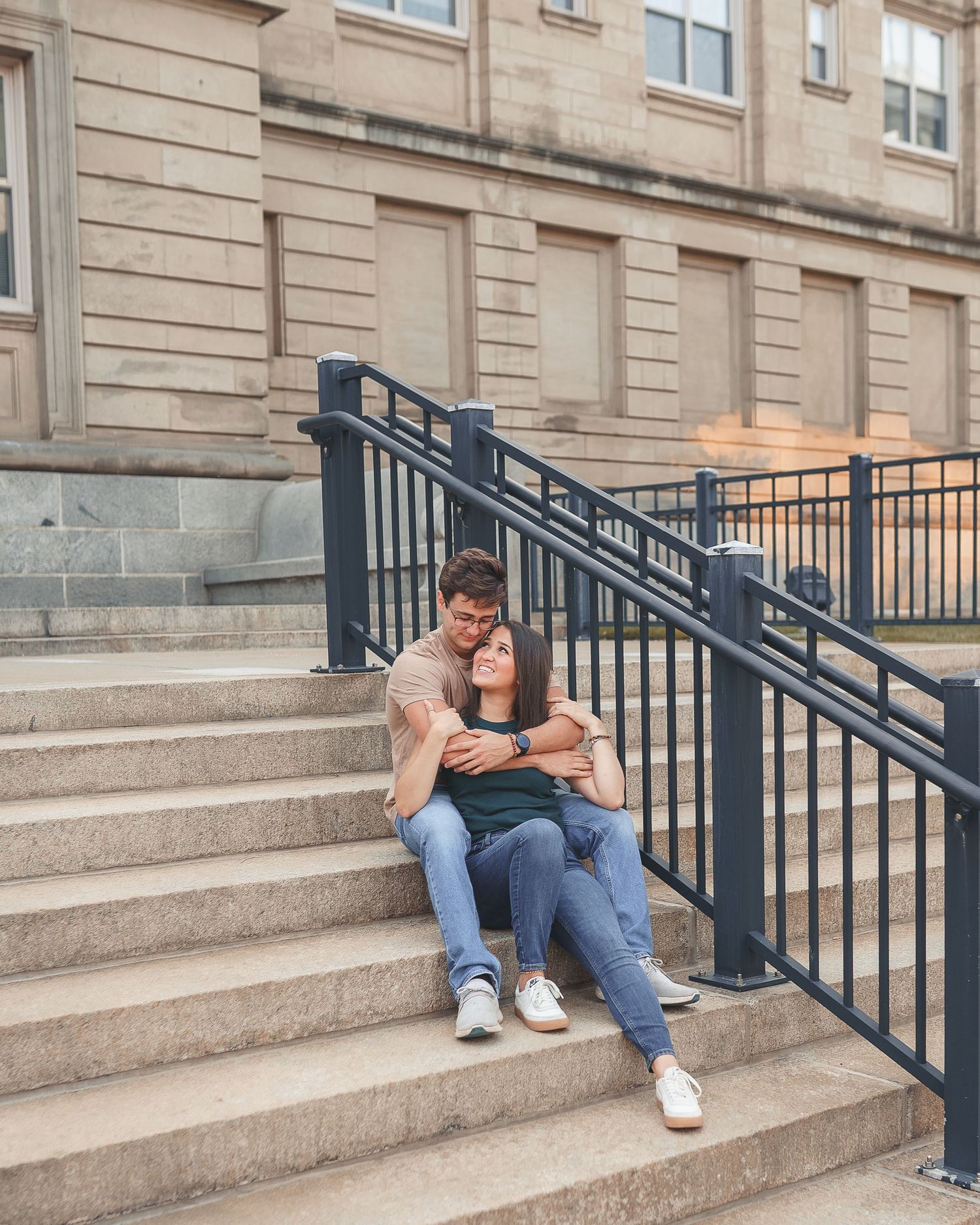 Couple photoshoot downtown