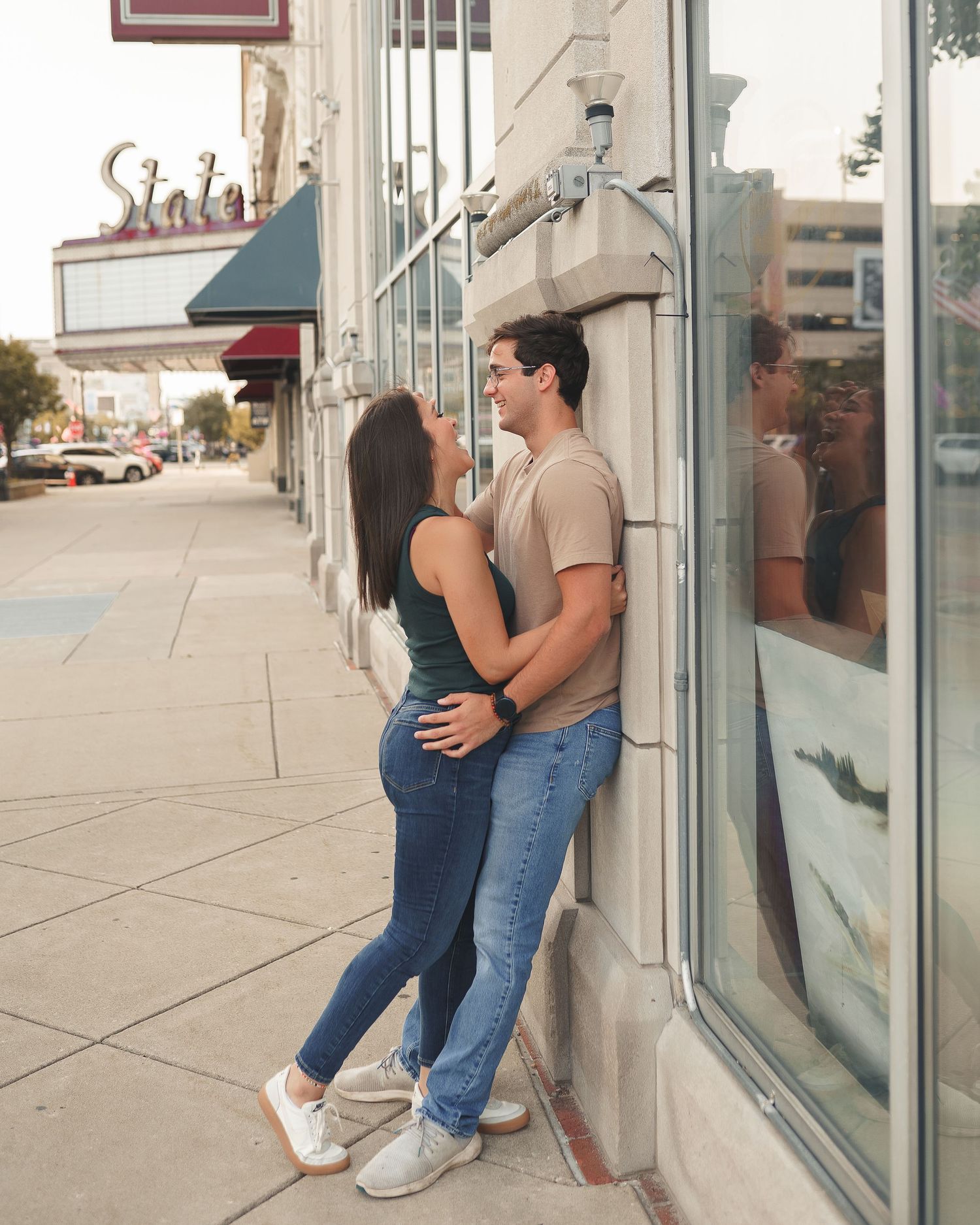 Couple photoshoot downtown