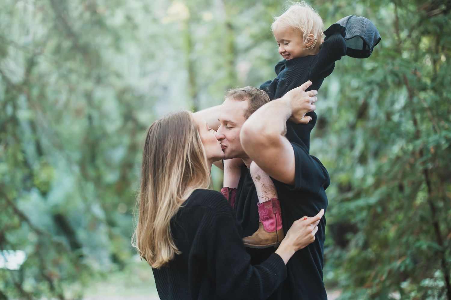 Happy couple with toddler