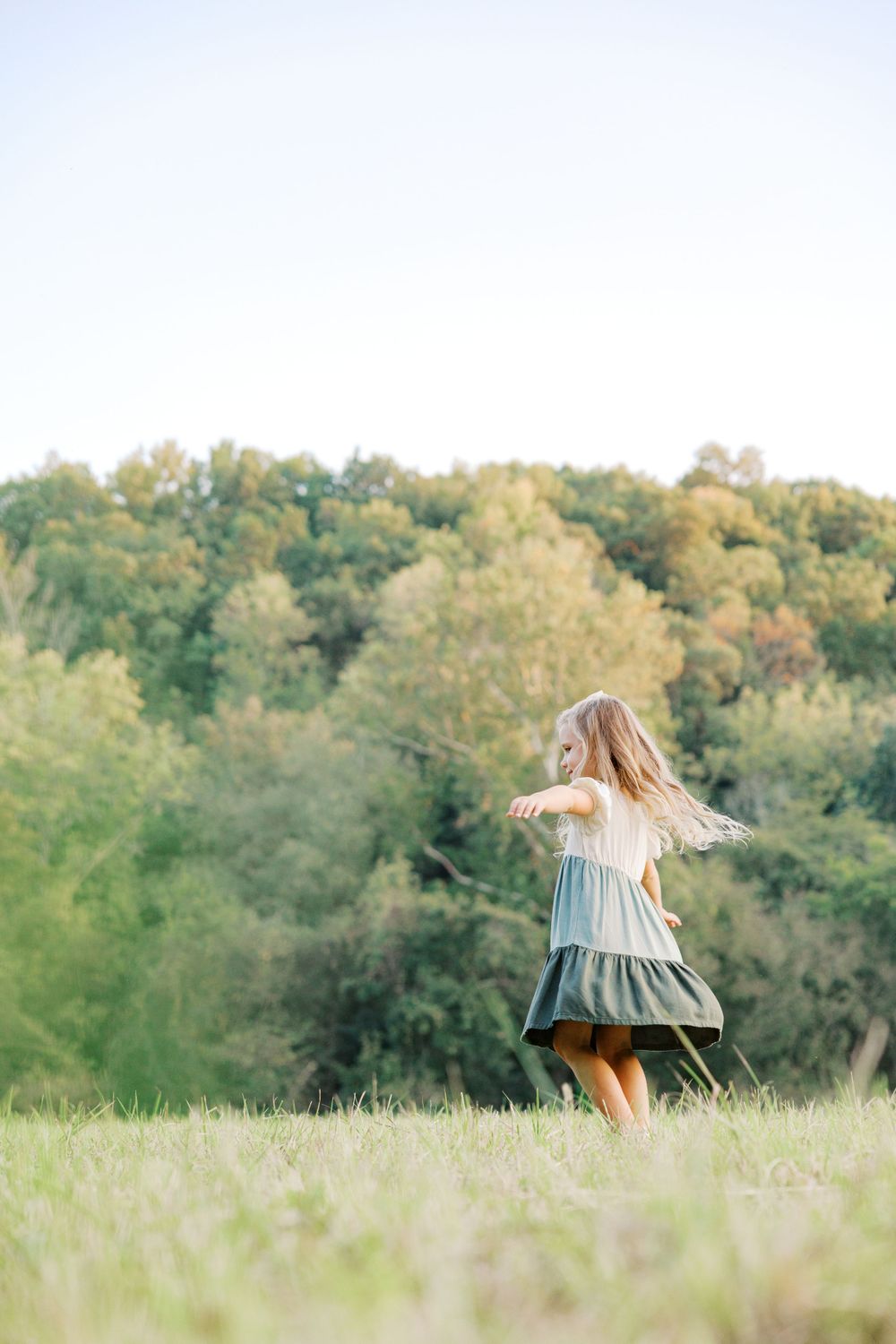 girl twirling