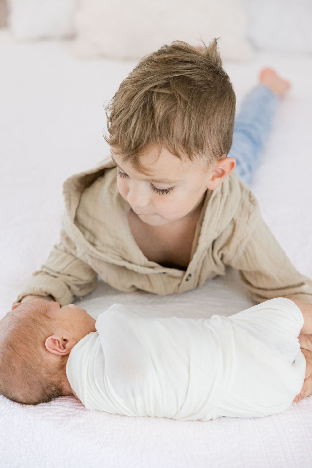 brothers during a newborn session