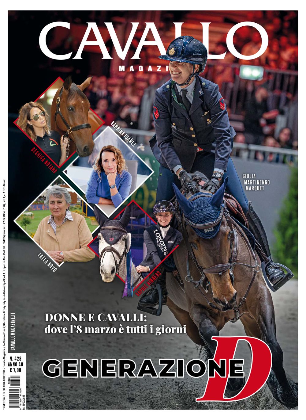 Copertina Cavallo Magazine, Giulia Martinengo