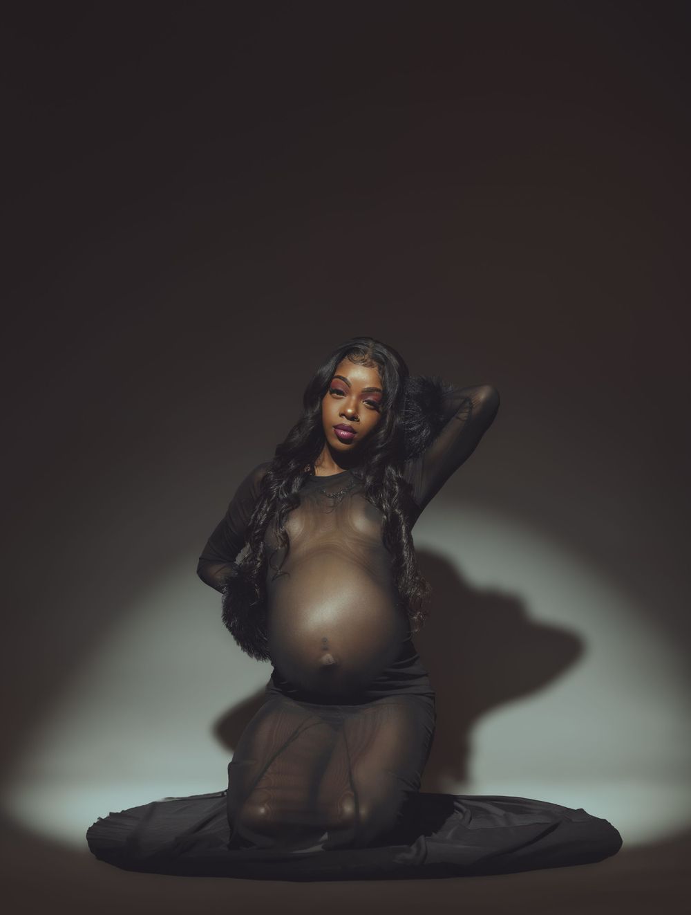 Expecting mother portrait