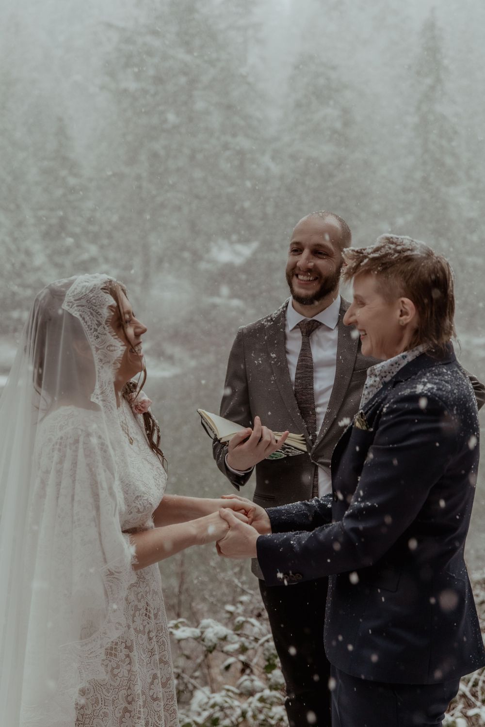 Mountain Elopement Photograph taken by PNW Elopement Photographer.