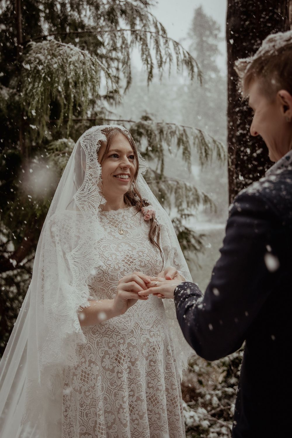 Mountain Elopement Photograph taken by PNW Elopement Photographer.