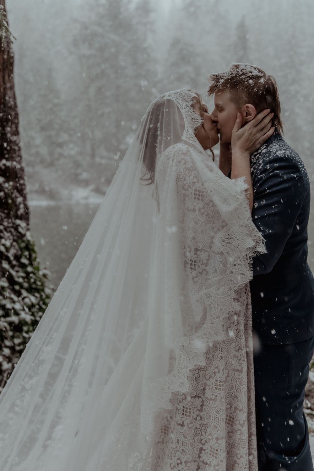Mountain Elopement Photograph taken by PNW Elopement Photographer.