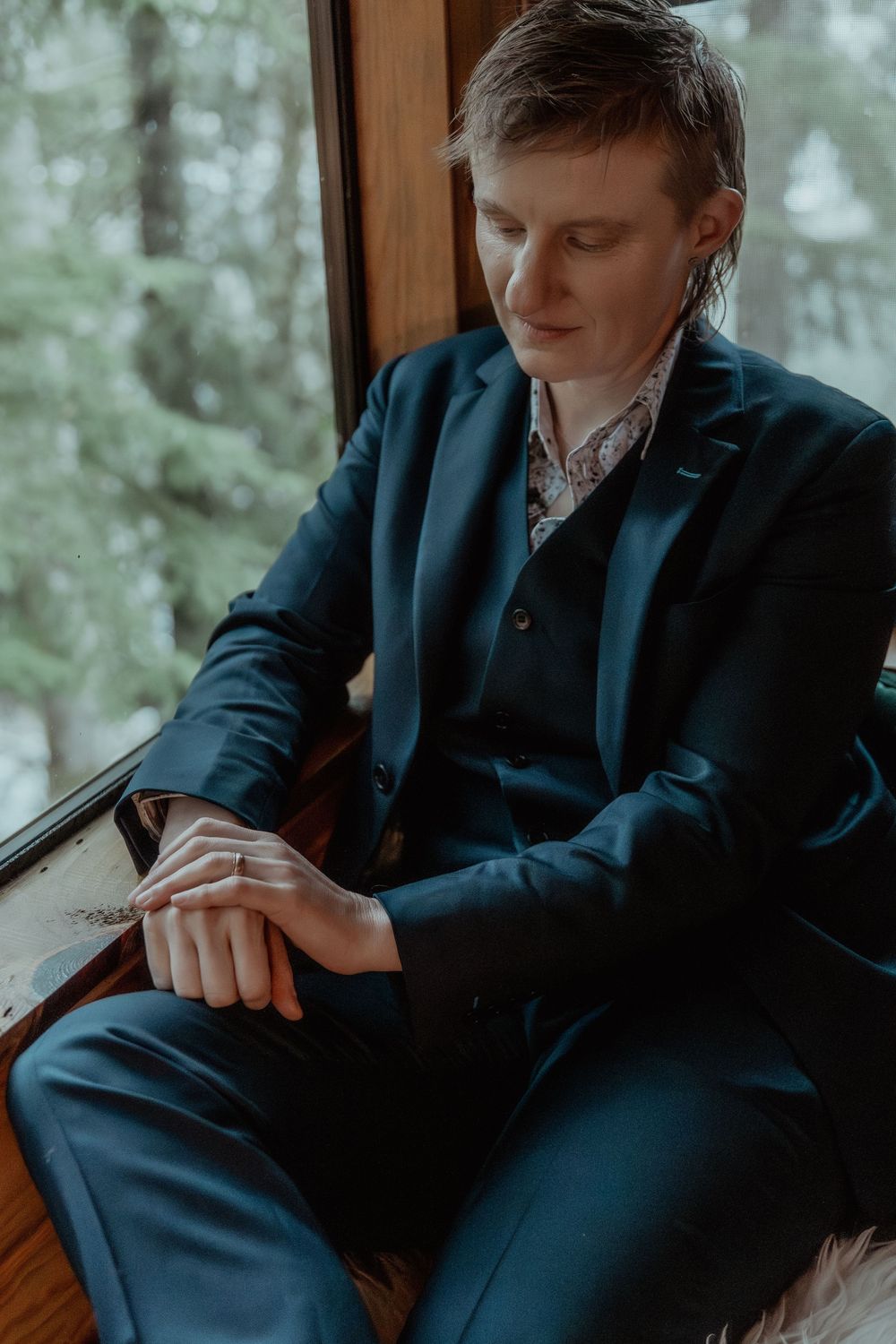 Mountain Elopement Photograph taken by PNW Elopement Photographer.