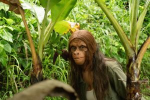 Monkey sfx makeup realistic girl ape