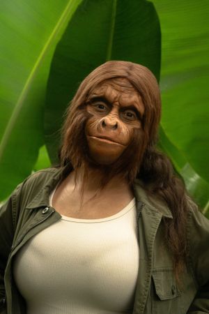Monkey sfx makeup realistic girl ape