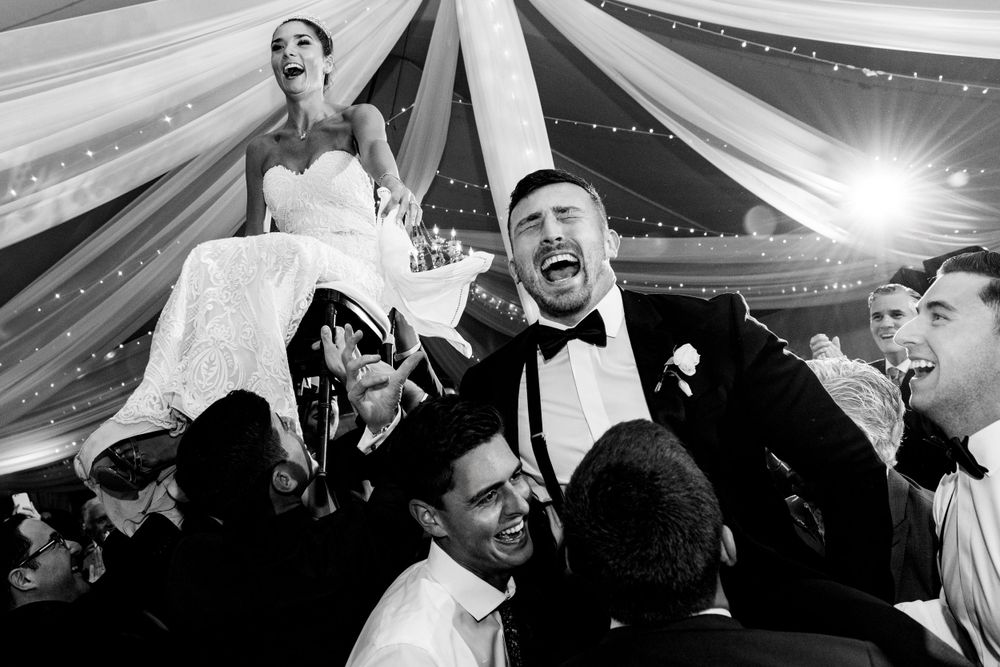 Creative professional Rhode Island wedding photographer capturing authentic moments at Blithewold Mansion