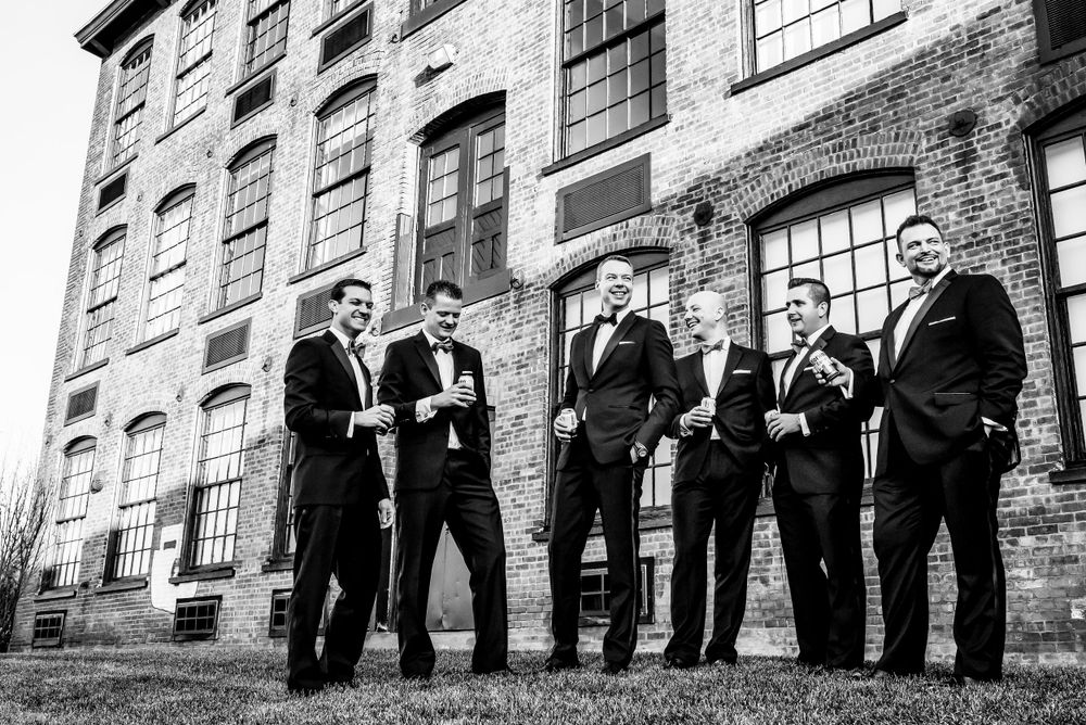 Creative professional Rhode Island wedding photographer capturing authentic moments at Roundhouse in Beacon NY