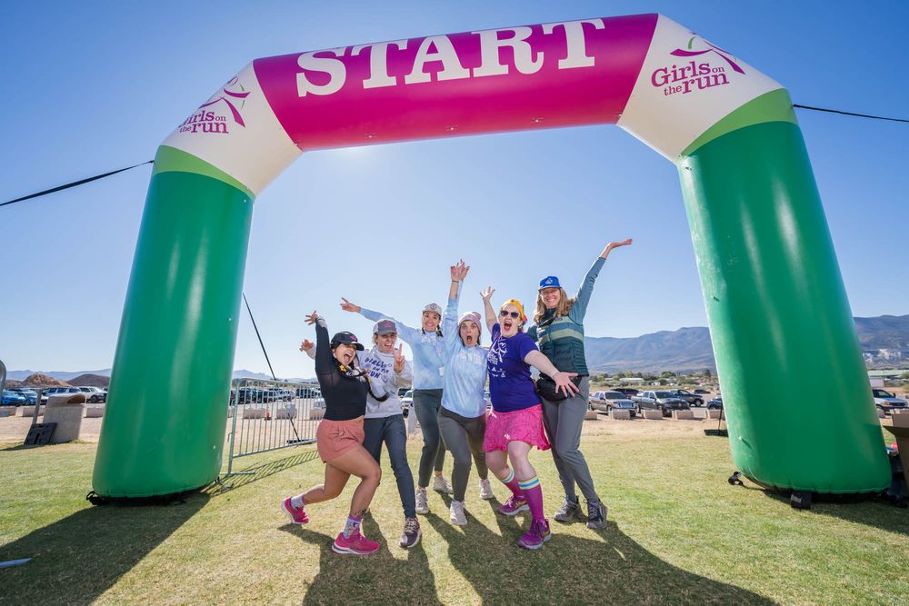 Volunteers celebrate at the 2024 Girls on the Run - Camp Verde, on Nov. 9, 2024 in this Sean Openshaw photo.