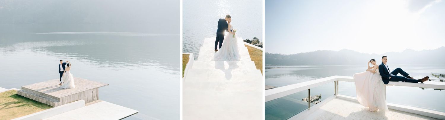 Stunning pre-wedding locations in Kintamani, Bali: Lake Garden, Batur Lake