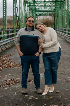 Fall portrait
Couples portrait 
Hope Bridge
Vandalia Ohio
RipRap Road Bridge