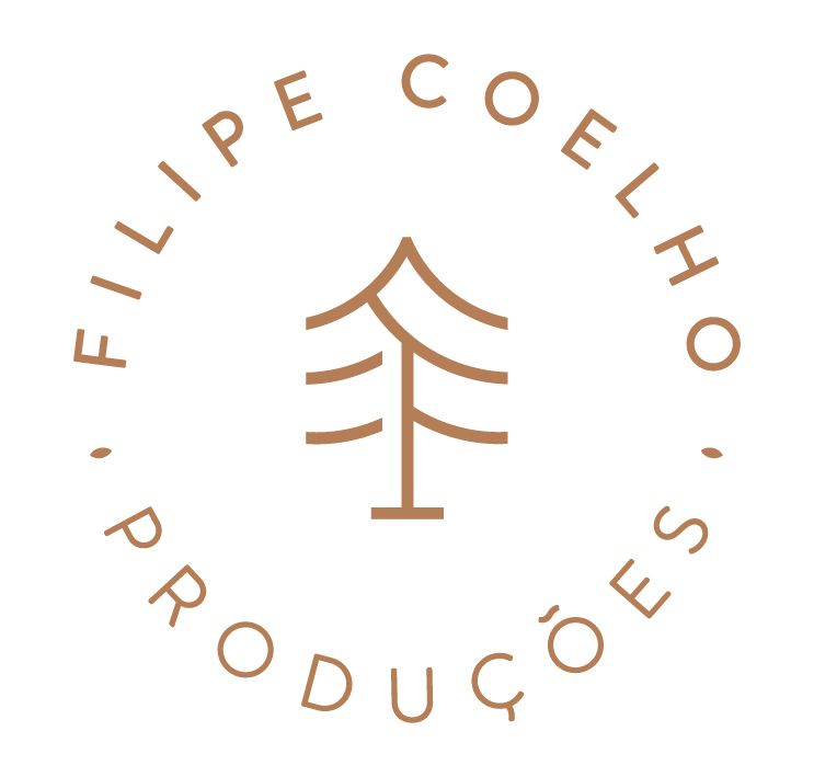 Minimalist brown tree logo design for Filipe Coelho brand.