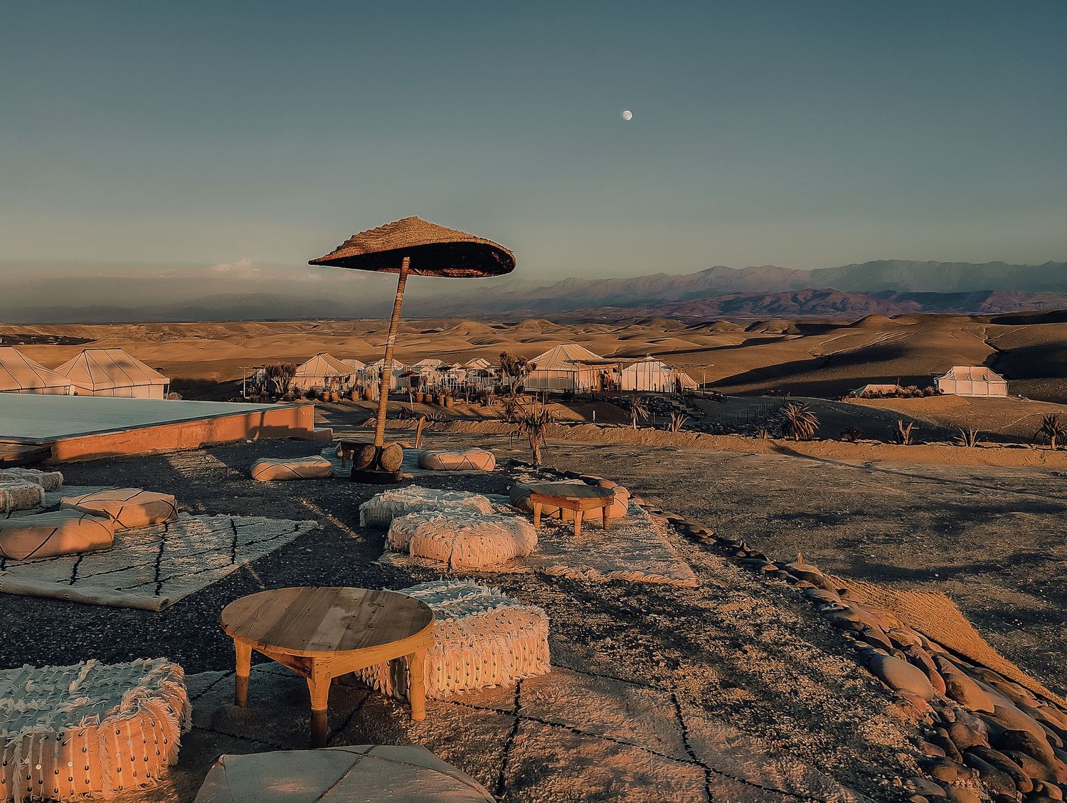 Agafay desert Marrakech Sunset Wedding Elopement