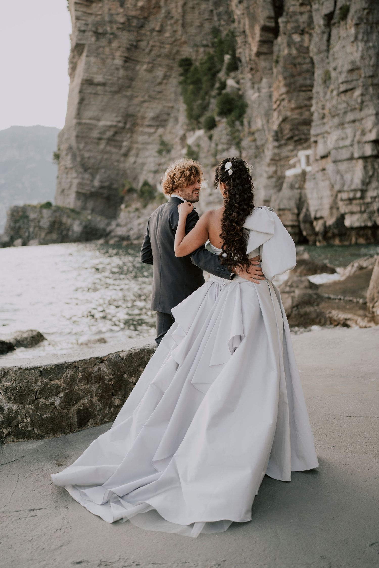 Bride and Groom, Amalfi coast wedding, luxury wedding