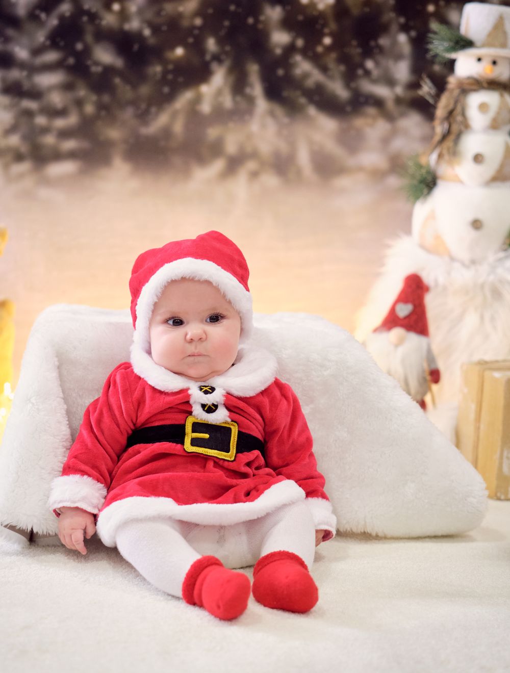 Bebe vestido de Pai natal