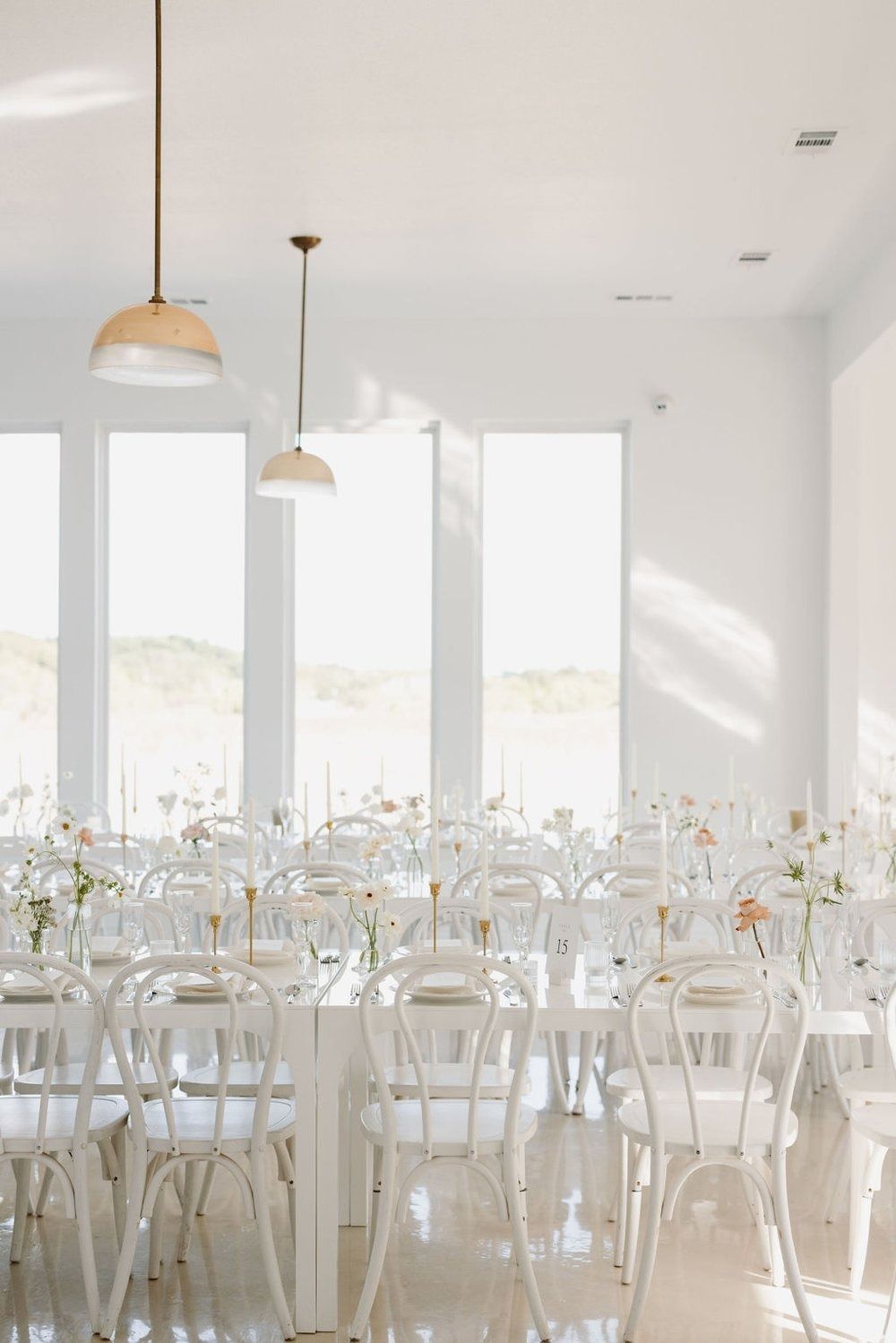 Reception setup at The Emerson, a Dallas wedding venue