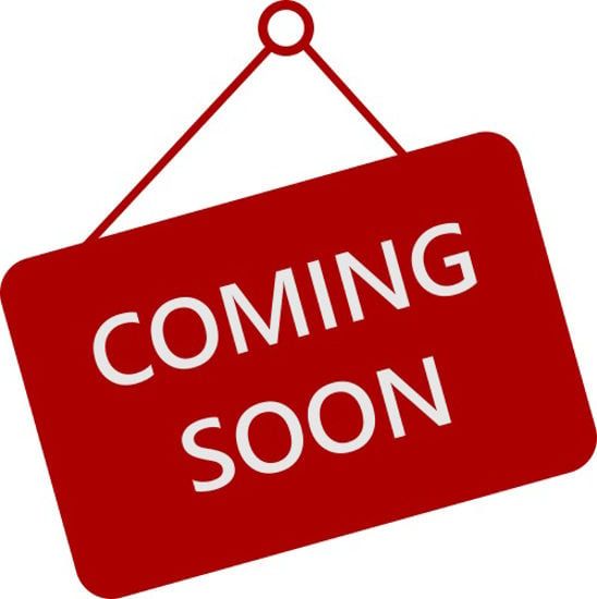 Red hanging sign displaying 'COMING SOON' text in white letters.