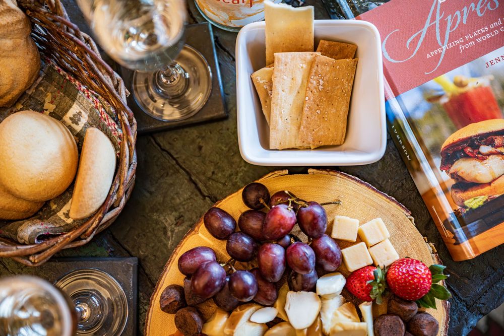 Top down shot of a charcuterie board at the Minturn Inn by Denver Hospitality, Travel & Tourism photographer Captain Colorado Photography.