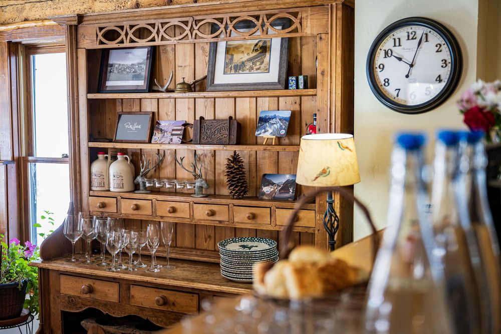 Shot of some shelving at the Minturn Inn by Denver Hospitality, Travel & Tourism photographer Captain Colorado Photography.