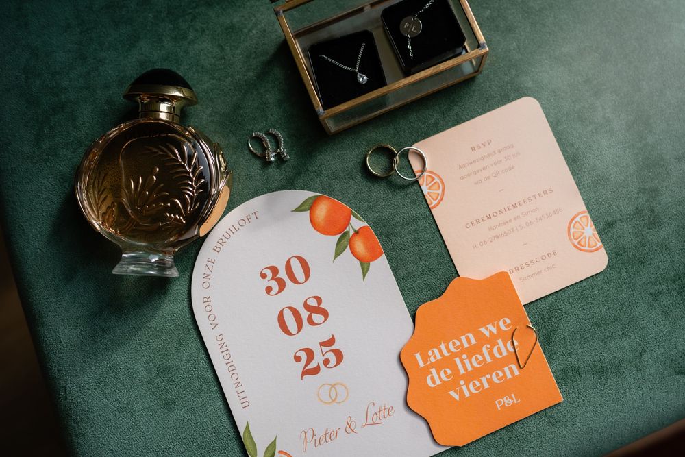 Flatlay bruiloft Nijmegen