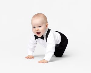 family studio portrait Sarasota white background parents with three kids and poodle clean modern timeless photography